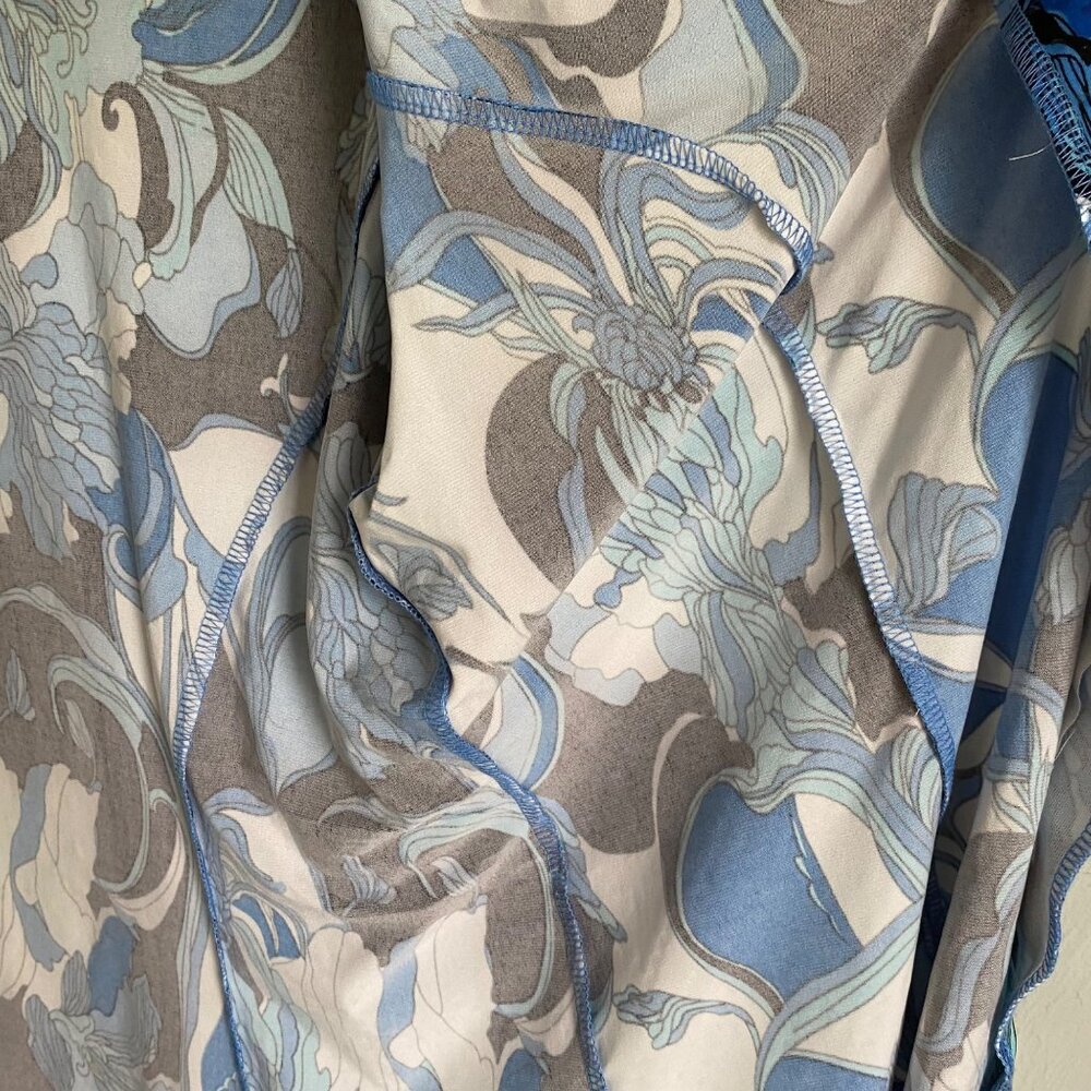 MSK Full Zip Lightweight Jacket Blue White Black with Sequins Large NEW NWT - Picture 14 of 15